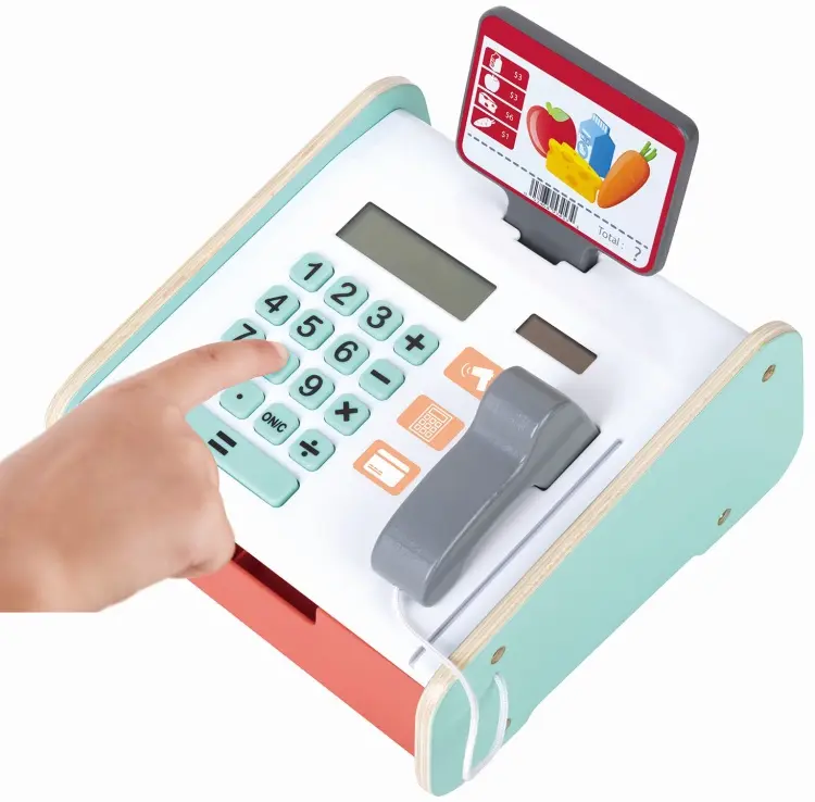Обучающий набор Hape Деревянная касса купить,NaN