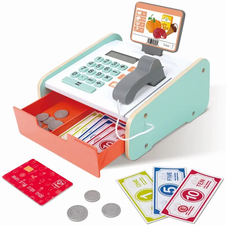 Обучающий набор Hape Деревянная касса купить,NaN
