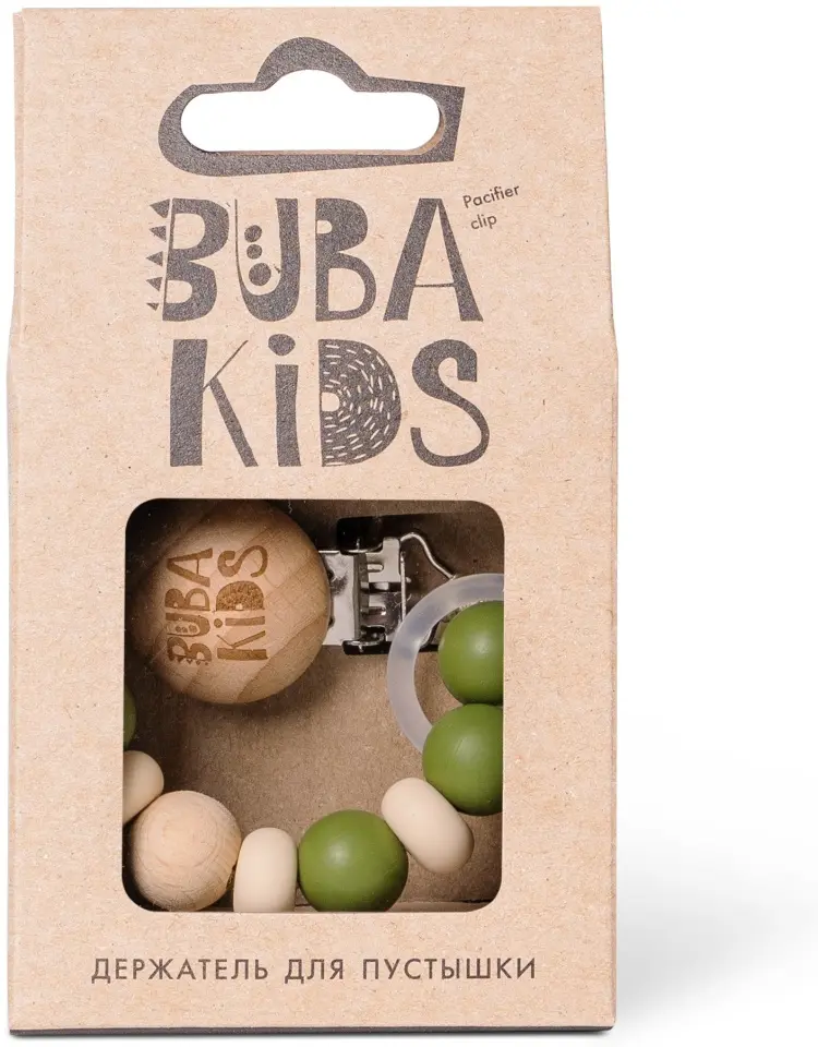 Держатель для пустышки BUBA KIDS Зефир Лесной, мультиколор купить,NaN