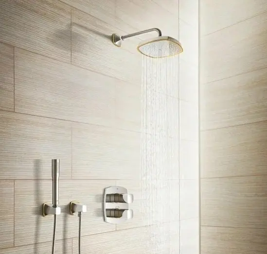 Grohe верхний душ Grandera 27974IG0 хром/золото