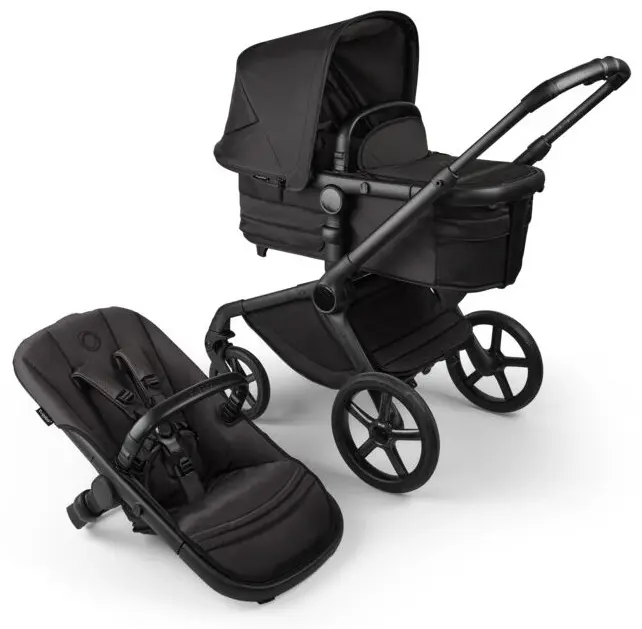 Коляска универсальная 2 в 1 Bugaboo 100051092/Fox 5 Noir, черный купить,NaN