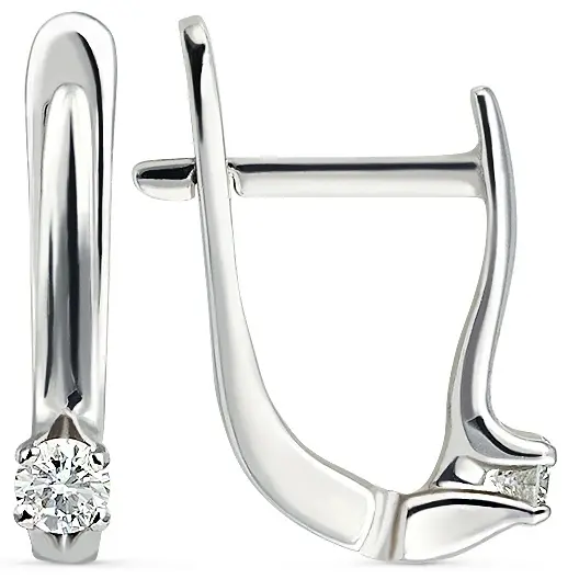 Серьги КРИСТАЛЛ NN96200226773 вес 1.54 г золото, фианит купить,104720