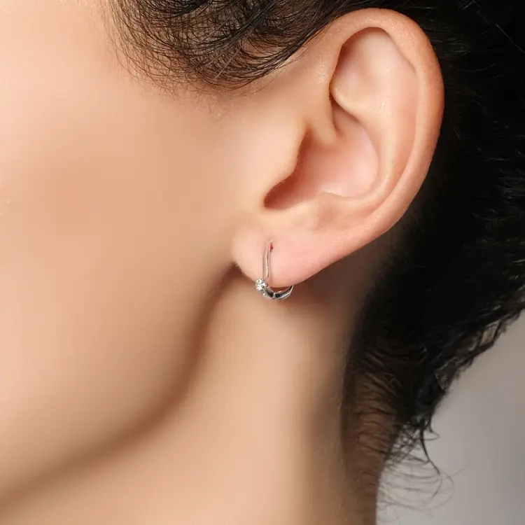 Серьги КРИСТАЛЛ NN96200226773 вес 1.54 г золото, фианит купить,104720