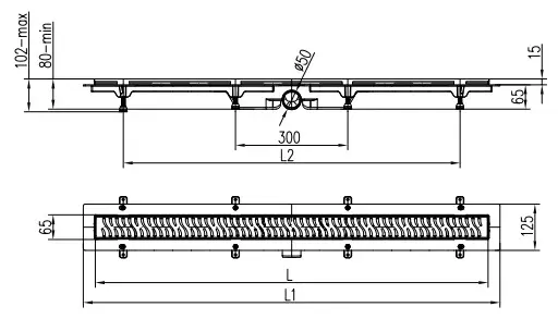 MCH трап White House mch ch850/50kn1ti (12.5х85 см)