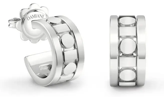 Серьги Damiani 20094035 вес 6.3 г золото, без вставок купить,NaN