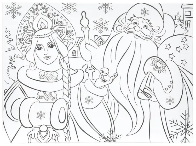 Холст для росписи, 15х20 см. "Новый год" MultiArt CANV15X20-121135 купить,NaN
