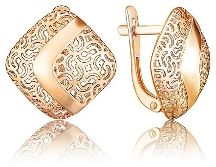 Серьги Династия 005912-1000 вес 3.43 г золото, без вставок купить,233240