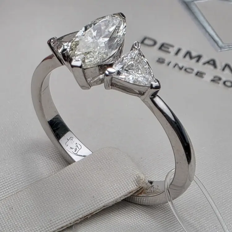 Deimantas 117289588 размер 18 вес 3.64 г золото, бриллиант купить,NaN