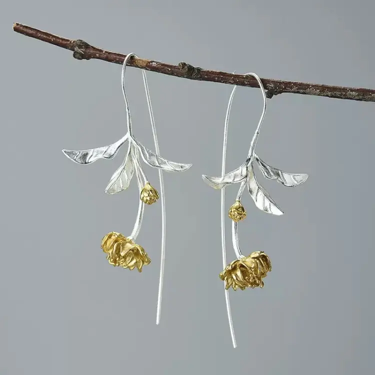 Серьги Deimantas 124959428 вес 8.86 г серебро, без вставок купить,NaN