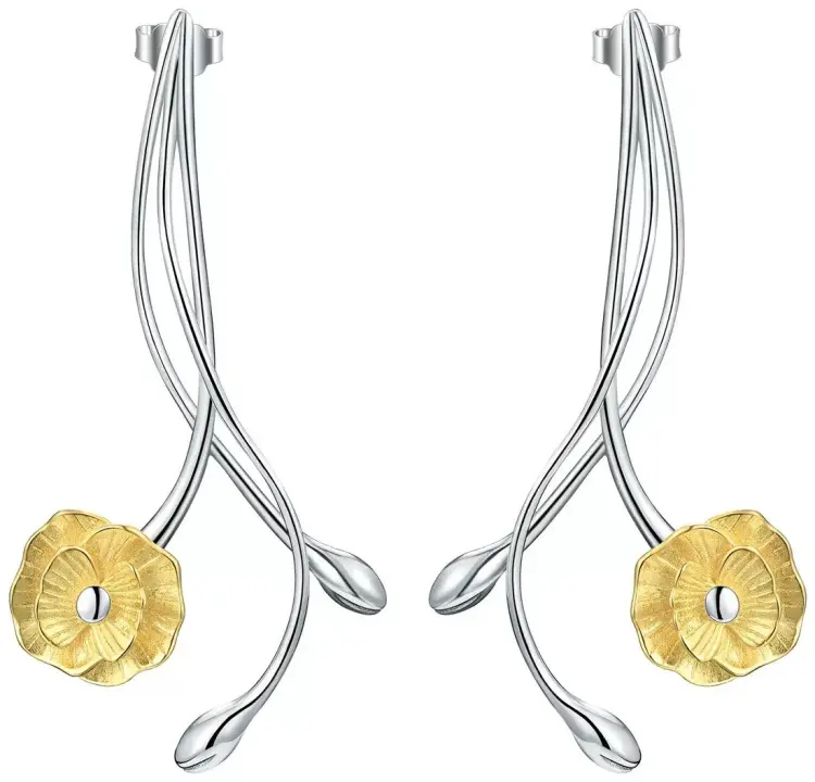 Серьги Deimantas 124959417 вес 5.67 г серебро, без вставок купить,NaN