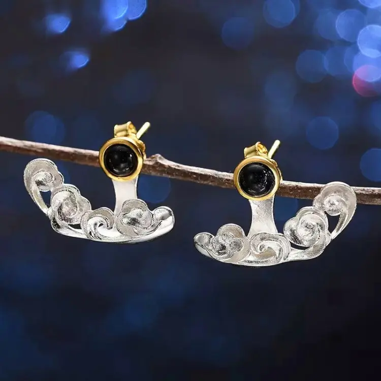 Серьги Deimantas 124949290 вес 2.87 г серебро, кварц купить,NaN
