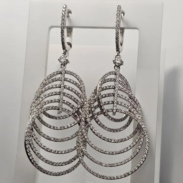 Серьги Deimantas 117308077 вес 18.56 г золото, бриллиант - ForteMarket Серьги Deimantas 117308077 вес 18.56 г золото, бриллиант купить,NaN