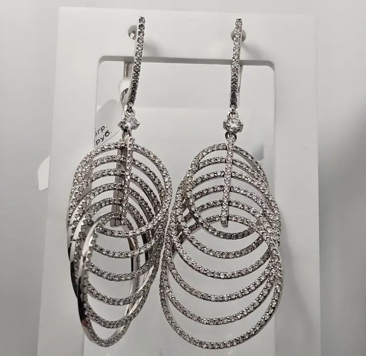 Серьги Deimantas 117308077 вес 18.56 г золото, бриллиант - ForteMarket Серьги Deimantas 117308077 вес 18.56 г золото, бриллиант купить,NaN