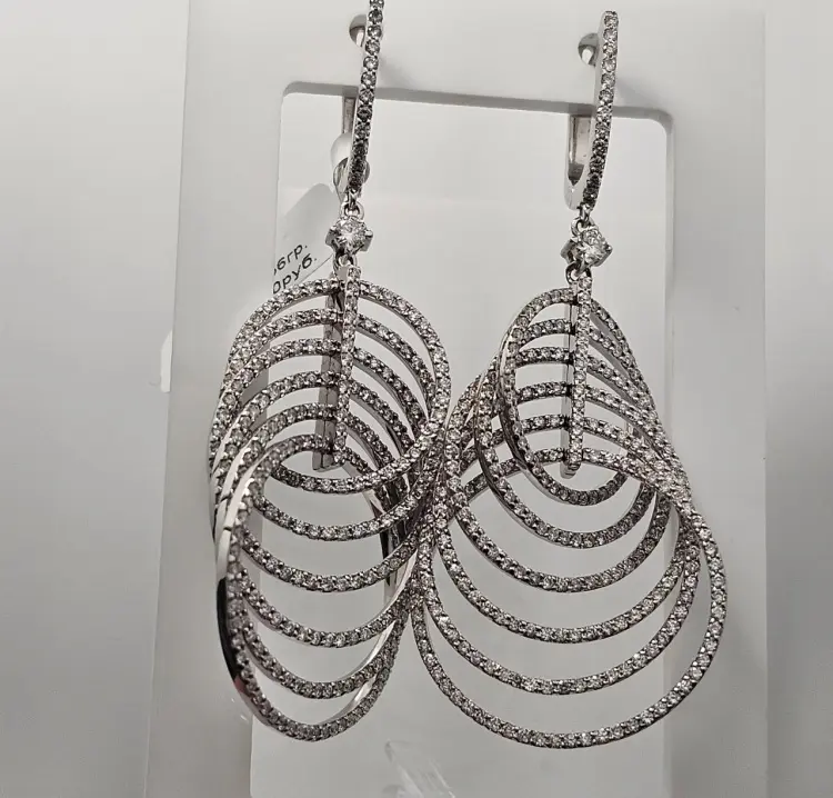 Серьги Deimantas 117308077 вес 18.56 г золото, бриллиант - ForteMarket Серьги Deimantas 117308077 вес 18.56 г золото, бриллиант купить,NaN