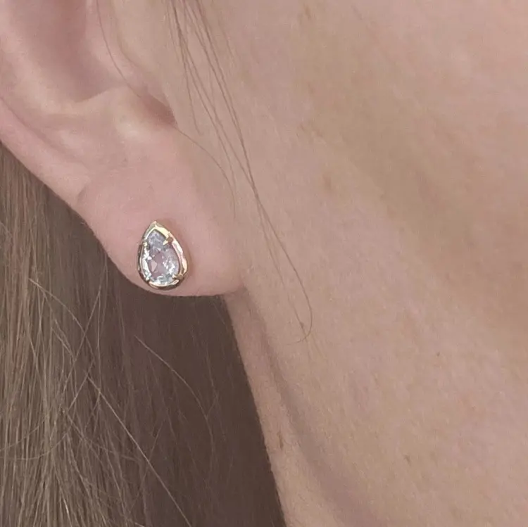 Серьги Deimantas 119408864 вес 1.3 г золото, топаз купить,NaN