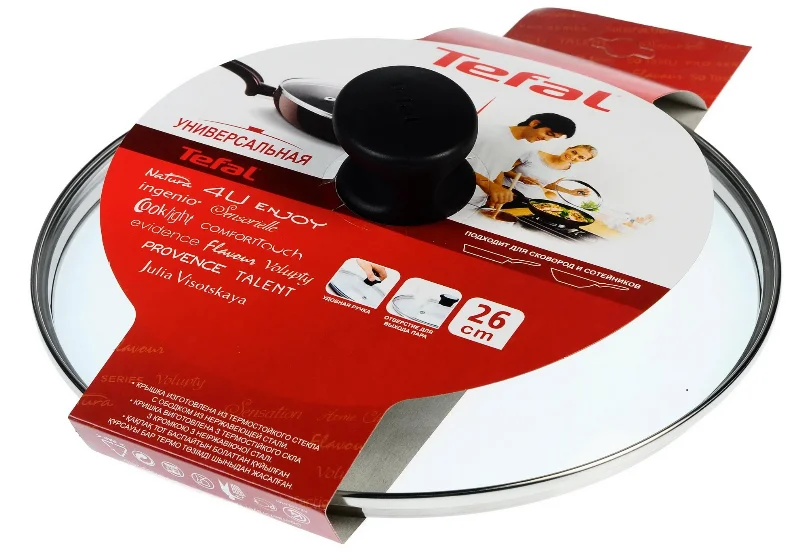 Крышка Tefal 4090126/04090126 26см стекло купить,0