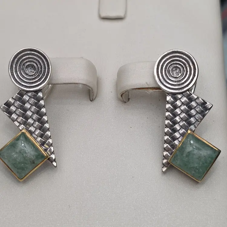 Серьги Deimantas 123917439 вес 11.34 г серебро, кварц купить,NaN