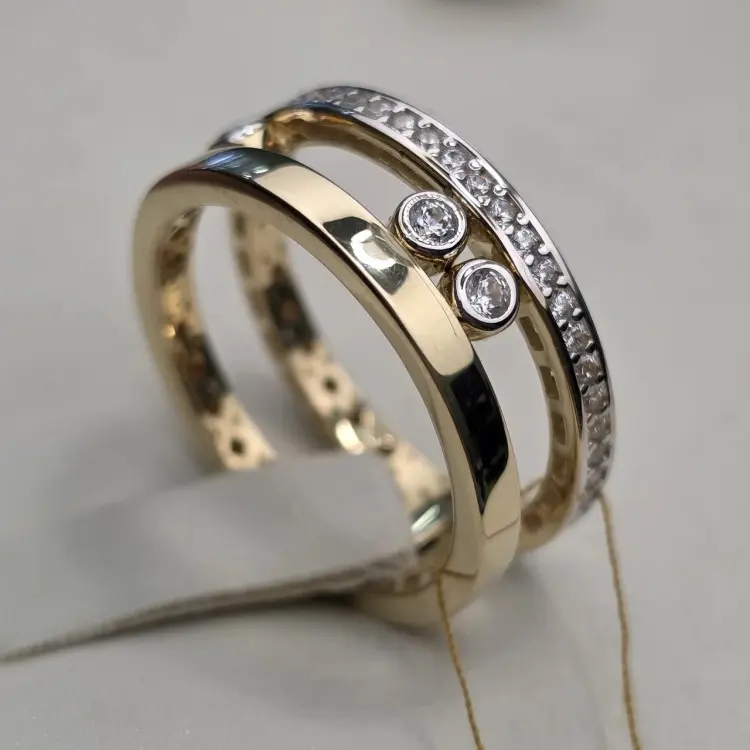 Deimantas 122664999 размер 18.5 вес 4.67 г золото, фианит купить,NaN