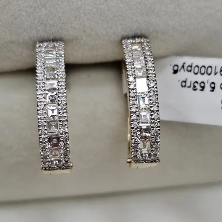 Серьги Deimantas 117311414 вес 5.53 г золото, бриллиант купить,NaN
