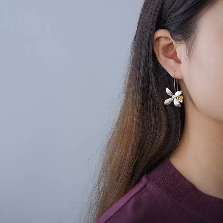 Серьги Deimantas 124949496 вес 4.59 г серебро, без вставок купить,NaN