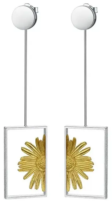Серьги Deimantas 124959439 вес 4.77 г серебро, без вставок купить,NaN