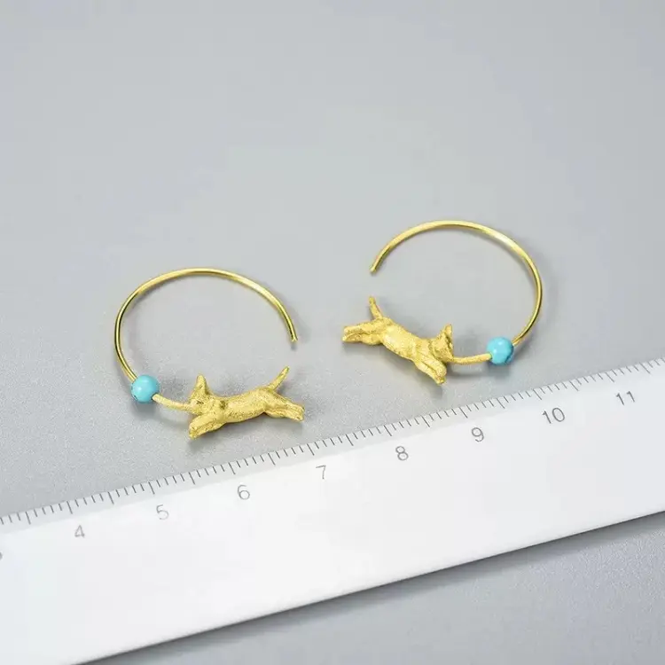 Серьги Deimantas 125346618 вес 2.78 г серебро, бирюза купить,NaN