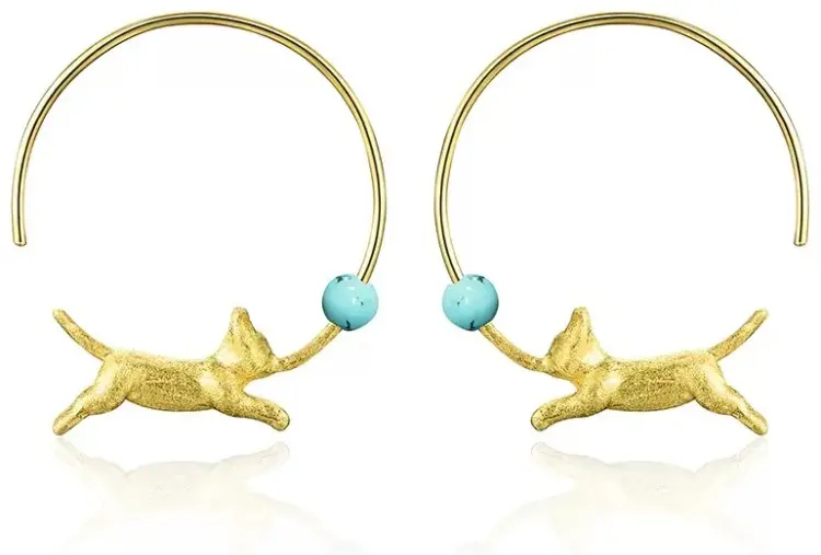 Серьги Deimantas 125346618 вес 2.78 г серебро, бирюза купить,NaN