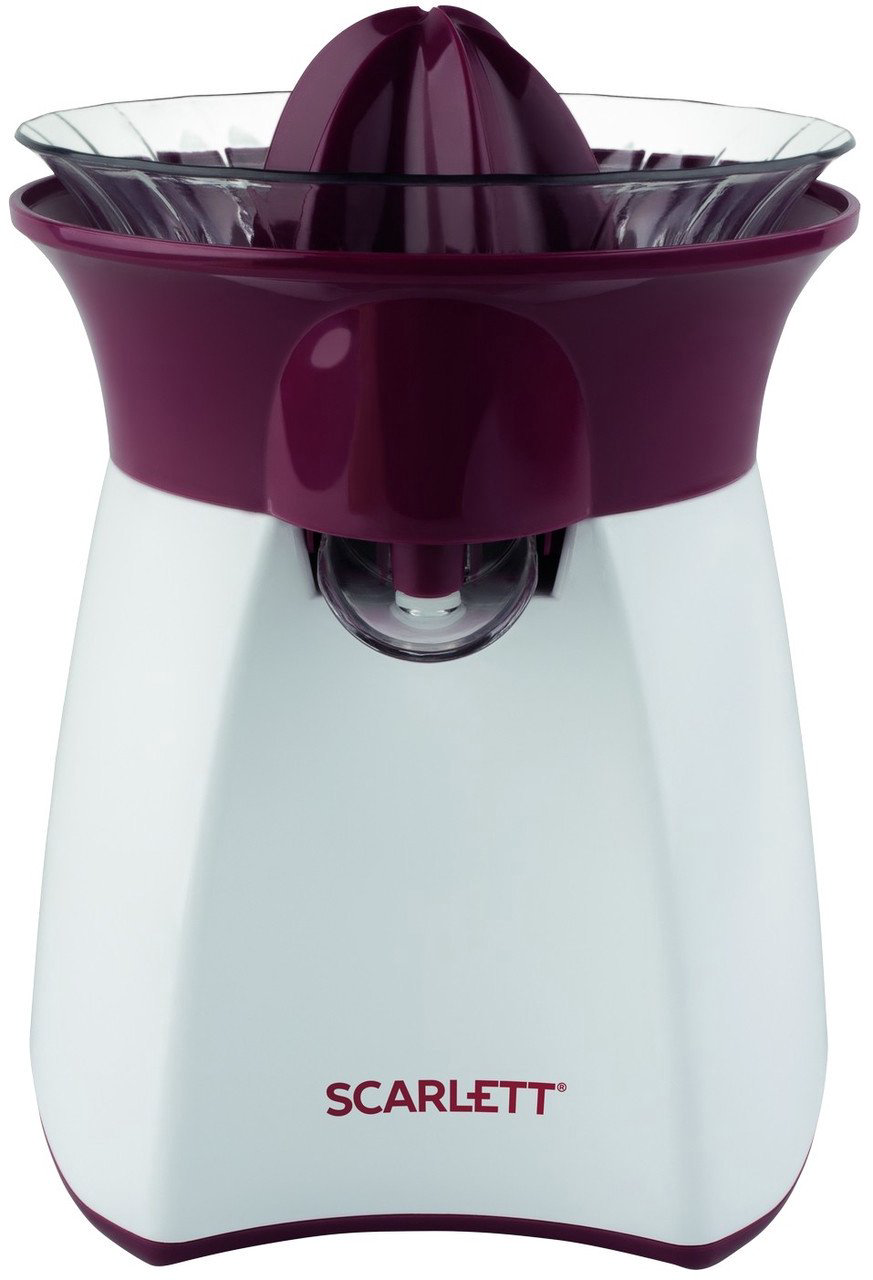 Соковыжималка Scarlett SC-JE50C07 бело-бордовая купить,NaN