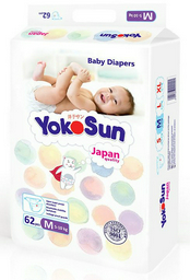 Подгузники Yokosun M 5-10кг 62шт