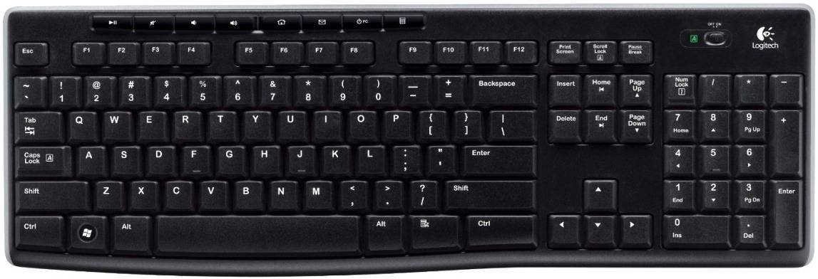 Клавиатура Logitech K270 черная