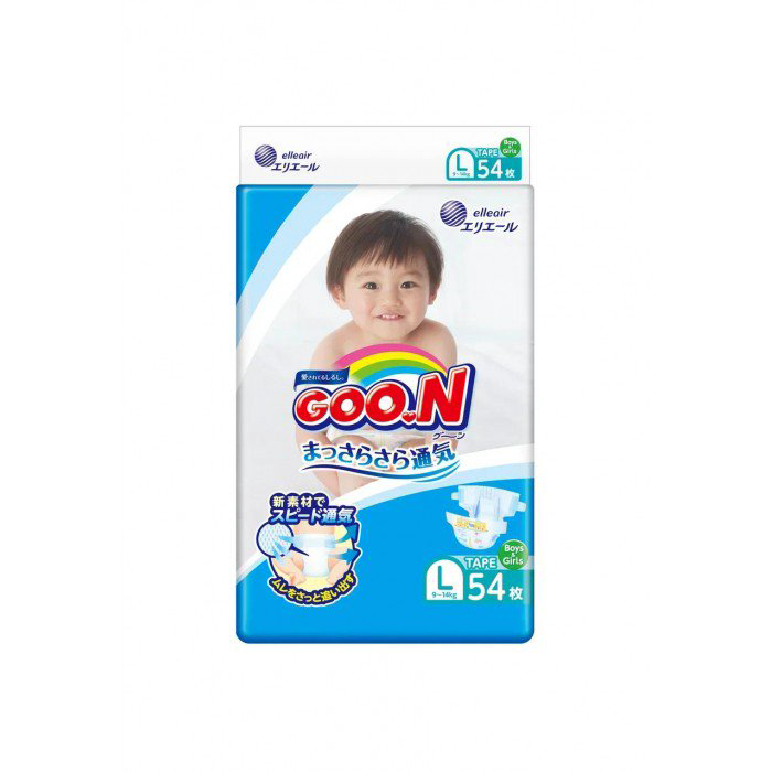 Подгузники Goo.N L 9-14кг 54шт купить,NaN