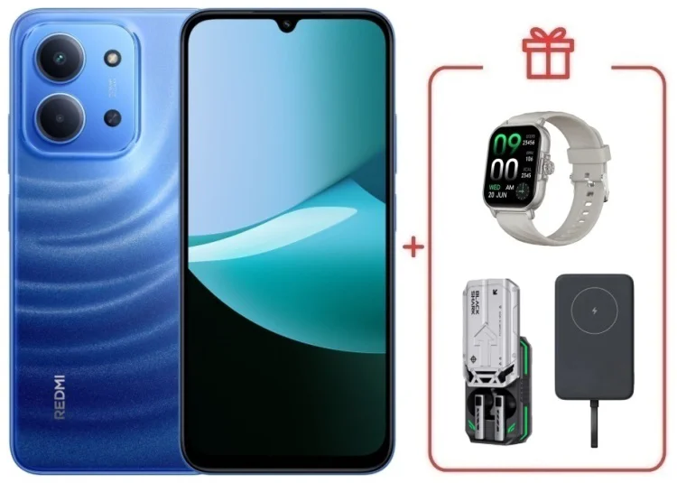 Смартфон Redmi 15C 8 ГБ/256 ГБ голубой + подарок купить,NaN