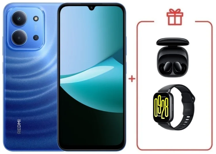 Смартфон Redmi 15C 8 ГБ/256 ГБ голубой + подарок купить,NaN