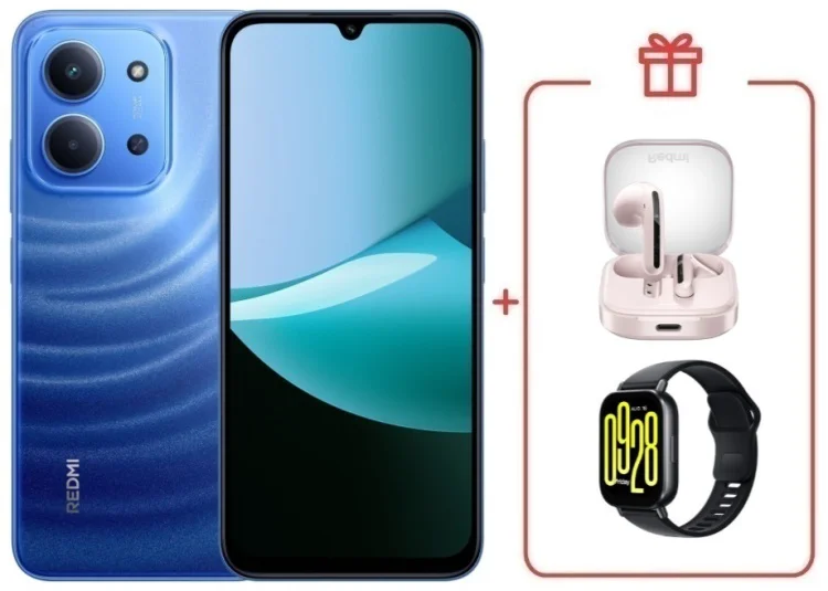 Смартфон Redmi 15C 8 ГБ/256 ГБ голубой + подарок купить,NaN