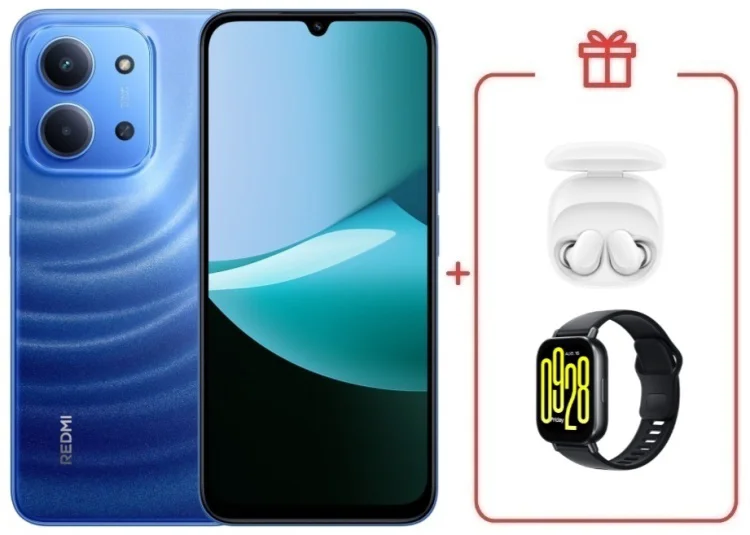 Смартфон Redmi 15C 8 ГБ/256 ГБ голубой + подарок купить,NaN