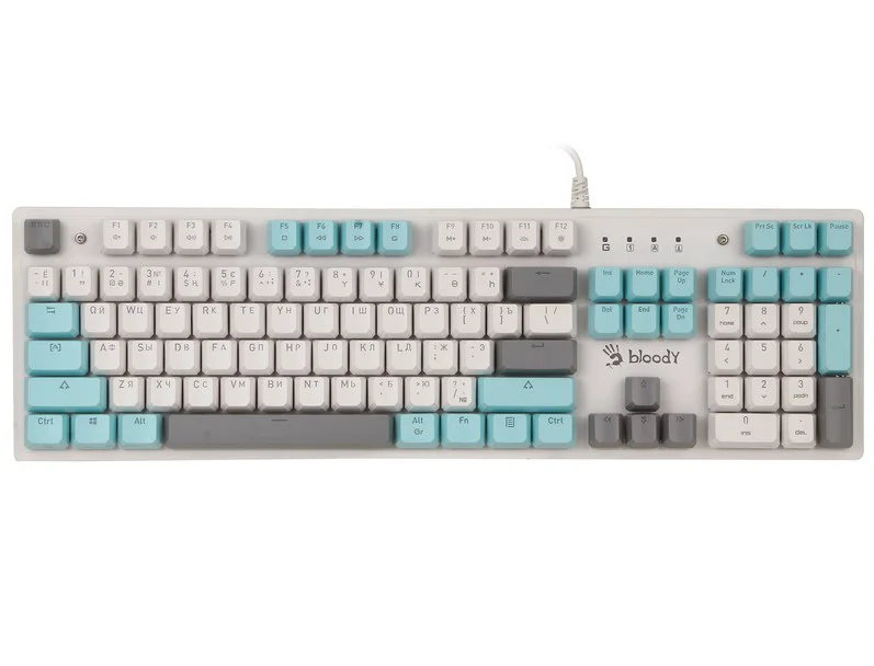 Клавиатура A4Tech Bloody S525N Icy White