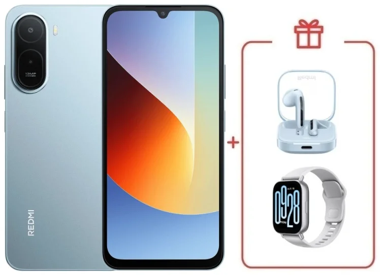 Смартфон Redmi A7 Pro 4 ГБ/128 ГБ голубой + подарок купить,NaN