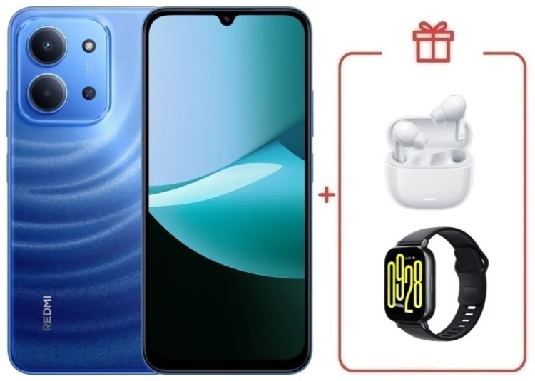 Смартфон Redmi 15C 8 ГБ/256 ГБ голубой + подарок купить,NaN