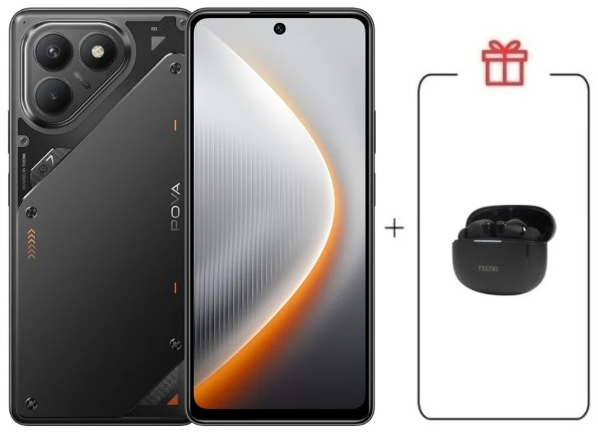 Смартфон Tecno Pova 7 Neo 8/128GB Geek Black + подарок купить,NaN