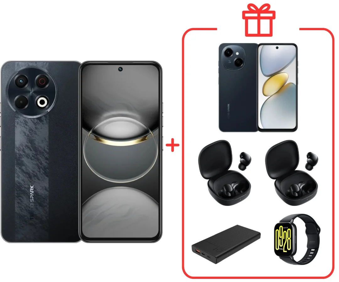 Смартфон Tecno Spark 30 Pro 8/256Gb Obsidian Edge + Подарок купить,NaN