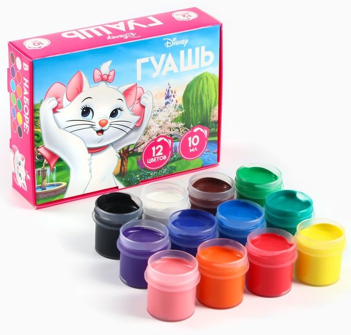 Гуашевые ArtFox 10329211 разноцветный 12 шт 10 мл купить,NaN