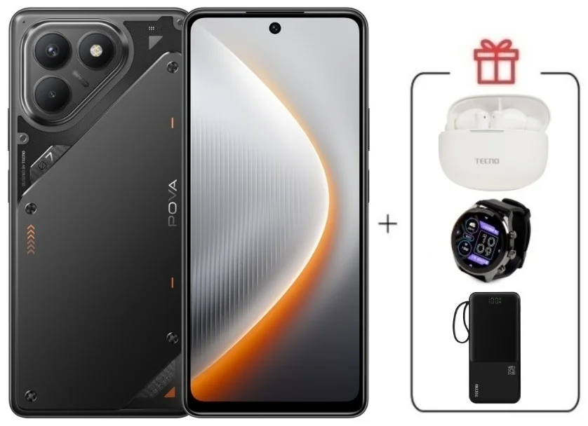 Смартфон Tecno Pova 7 Neo 8/128GB Geek Black + подарок купить,NaN