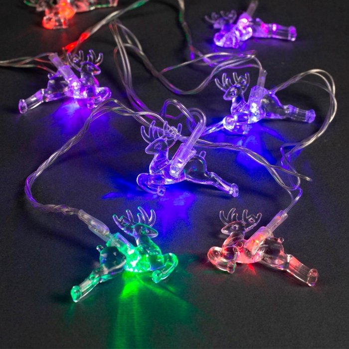 Электрогирлянда Нить Luazon Lighting цвет свечения мультиколор 5 м купить,NaN