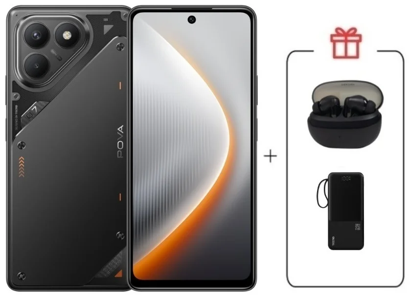 Смартфон Tecno Pova 7 Neo 8/128GB Geek Black + подарок купить,NaN