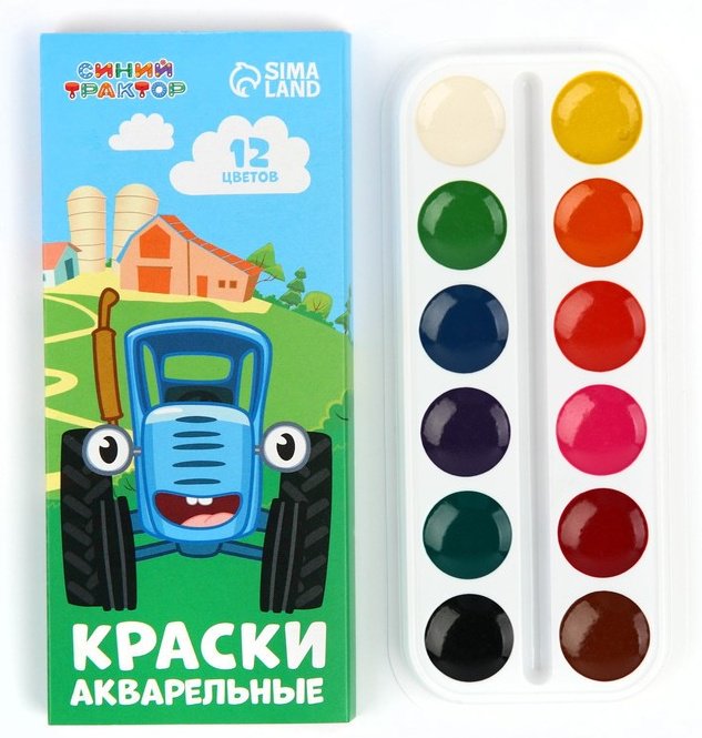 Акварельные ArtFox 9594116 разноцветные 12 шт 2 мл купить,NaN