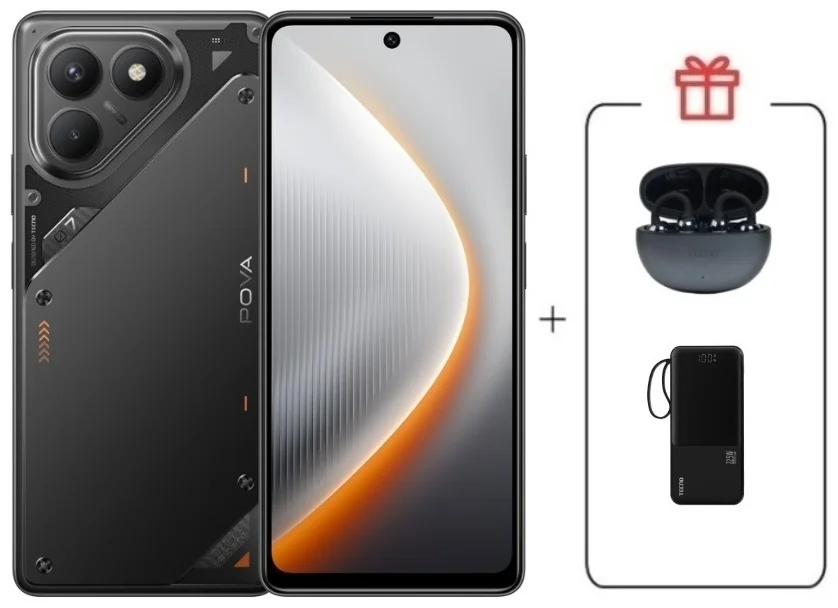 Смартфон Tecno Pova 7 Neo 8/128GB Geek Black + подарок купить,NaN