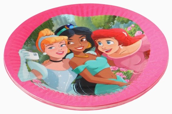 Disney тарелка Принцессы, 10917178 мультиколор 10 шт купить,NaN