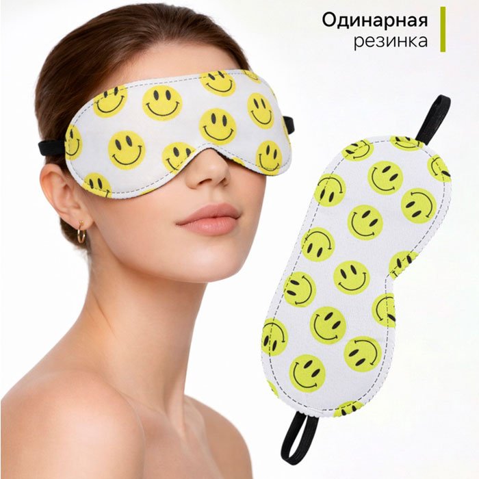 Маска для сна Onlitop полиэстер, хлопок 1 шт купить,NaN