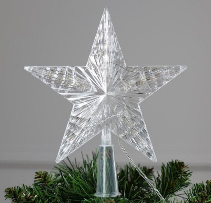 Luazon Lighting звезда пластик 1 шт, прозрачный, мультиколор купить,NaN
