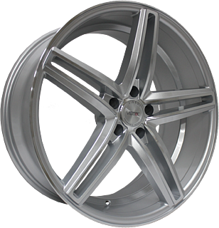 Диски Vissol V-015 5х112 R20х9 СВ66.6 ЕТ45 Silver polished купить,NaN